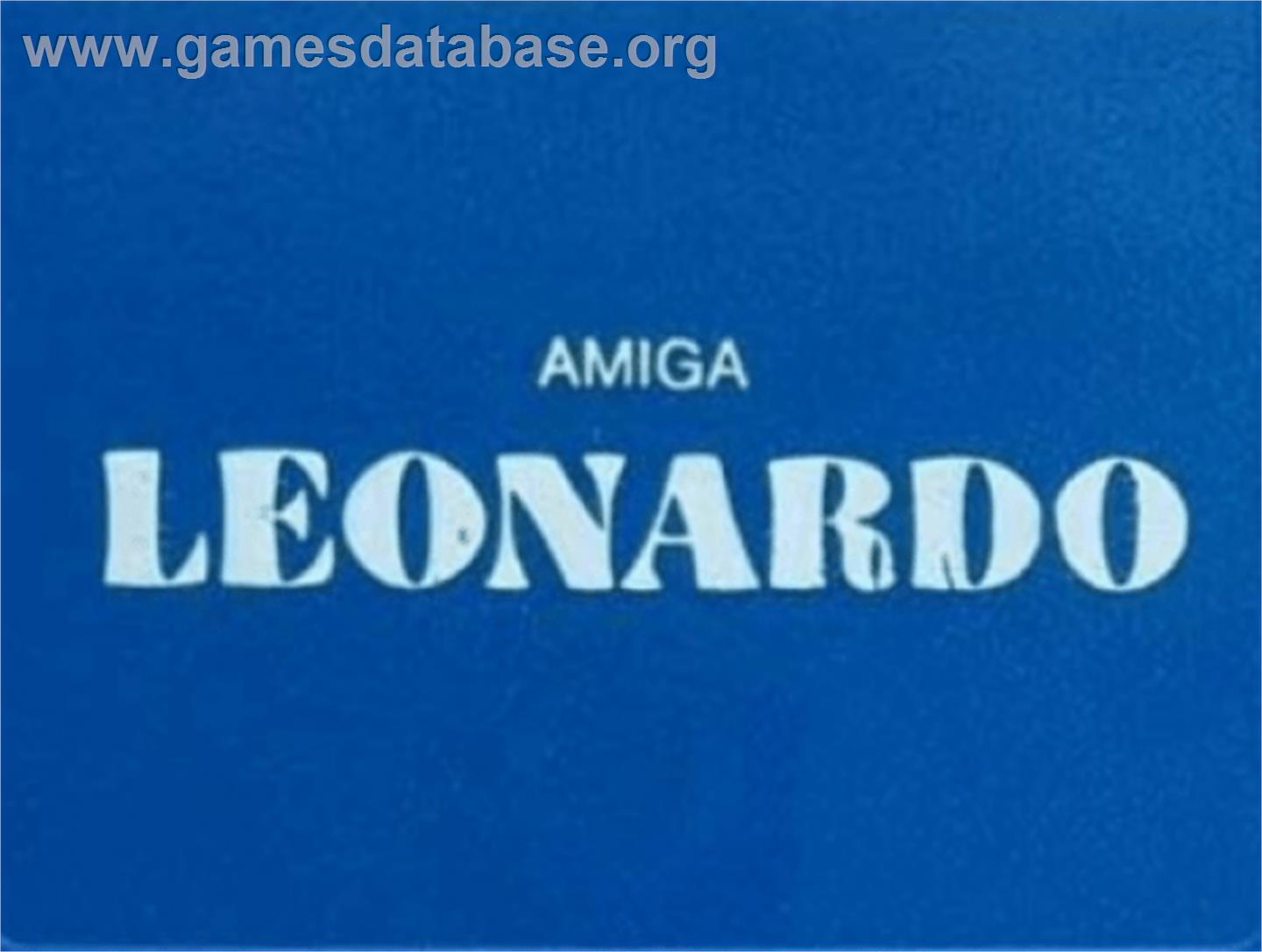 Leonardo - Commodore Amiga - Artwork - Cartridge Top